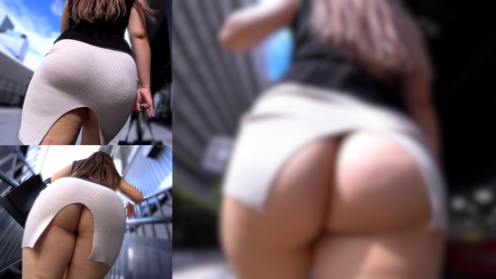 FC2PPV 4821051 [Part 1] [Slit Collapse] Her Tight Skirt Is Lifted Up Too High, Revealing Her Bare Ass!